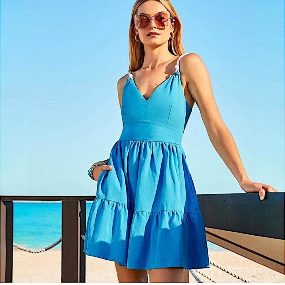 Lilly Pulitzer size 6 Crishna Vibrant Blue Mini Dress